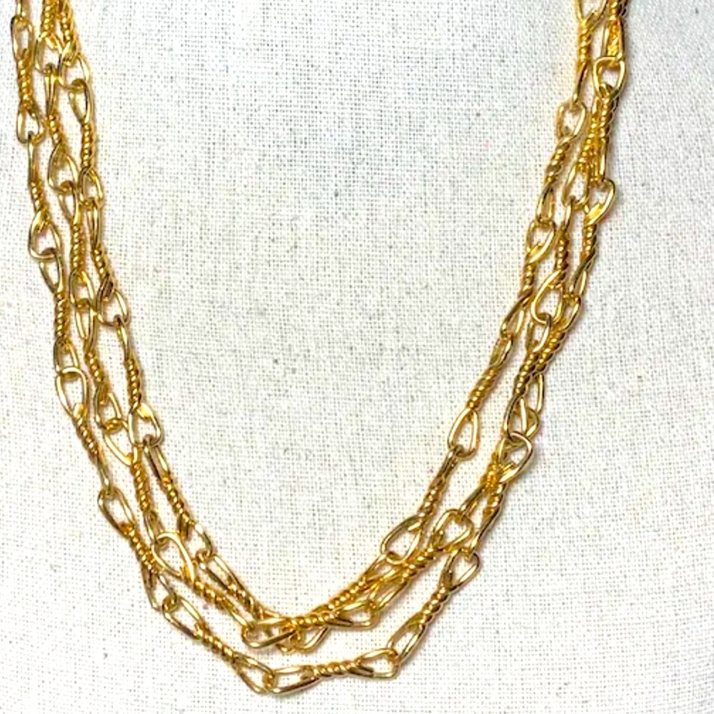 Monet vintage Twisted Linked Super Long 54" Chain